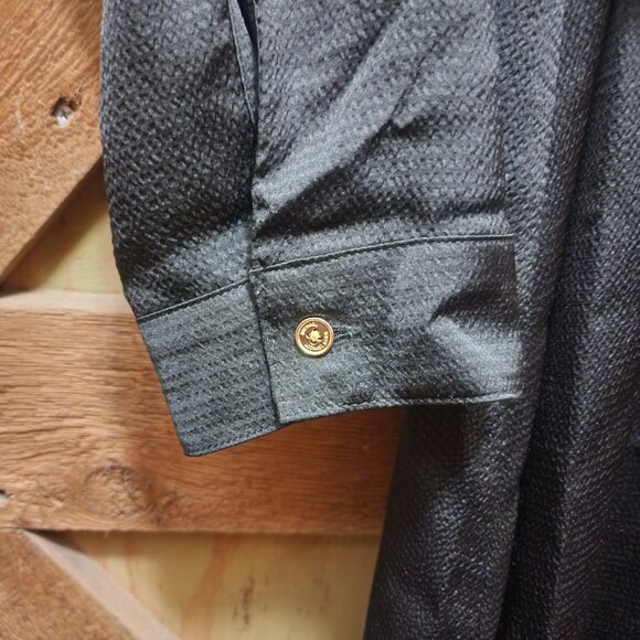 Michael Kors military style Black button up shirt dress - Picture 3 of 6